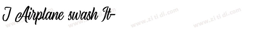 J Airplane swash It字体转换